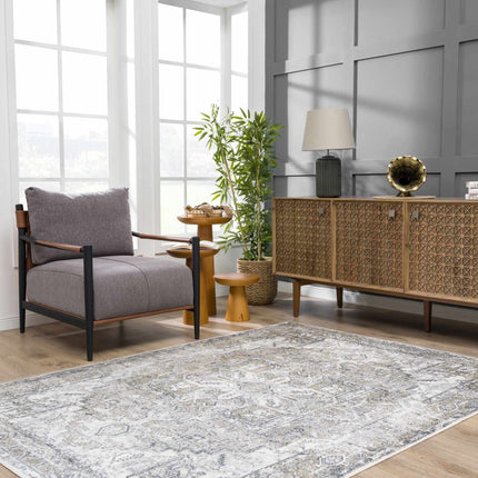 Hera Olive Flat Pile Washable Rug Rugs TriadCommerceInc