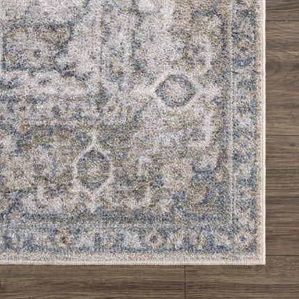 Gael Blue Flat Pile Washable Rug Rugs TriadCommerceInc