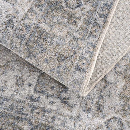 Gael Blue Flat Pile Washable Rug Rugs TriadCommerceInc
