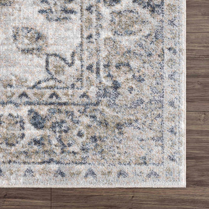 Rudo Blue Flat Pile Washable Rug Rugs TriadCommerceInc