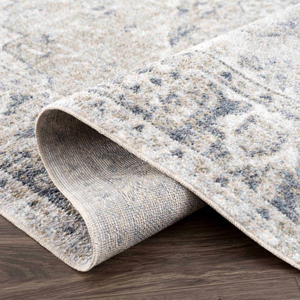 Rudo Blue Flat Pile Washable Rug Rugs TriadCommerceInc