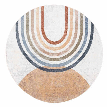 Giza Washable Area Rug Rugs TriadCommerceInc 6'7" Round