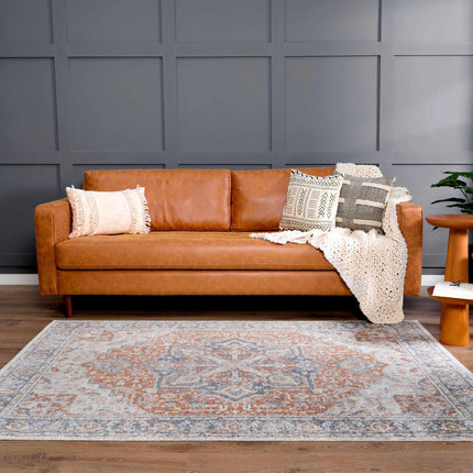 Neta Red & Blue Flat Pile Washable Rug Rugs TriadCommerceInc