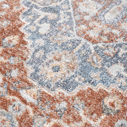 Neta Red & Blue Flat Pile Washable Rug Rugs TriadCommerceInc