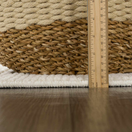 Bahar Cream Washable Area Rug Rugs TriadCommerceInc