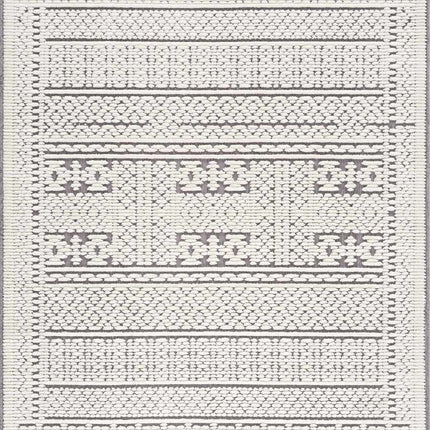 Bahar Cream & Gray Washable Area Rug - Limited Edition Rugs TriadCommerceInc 5' x 7'2" Rectangle