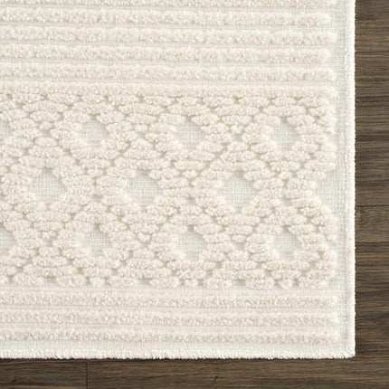 Drago White Washable Area Rug Rugs TriadCommerceInc
