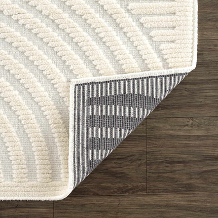 Deron White Washable Area Rug Rugs TriadCommerceInc