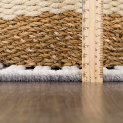 Deron Gray Rainbow Washable Rug Rugs TriadCommerceInc