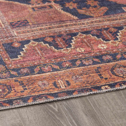 Malamote Vintage Flat Pile Washable Rug Rugs TriadCommerceInc