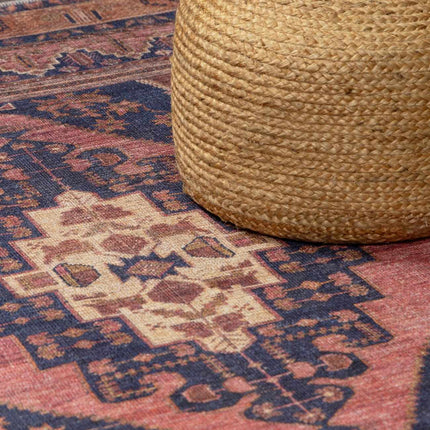 Malamote Vintage Flat Pile Washable Rug Rugs TriadCommerceInc