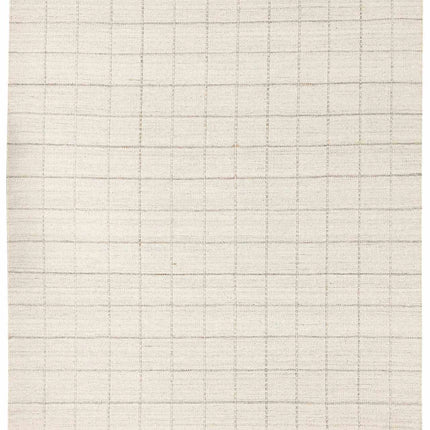 Nissa Cream Checkered Wool Rug Rugs TriadCommerceInc 2' x 3' Rectangle