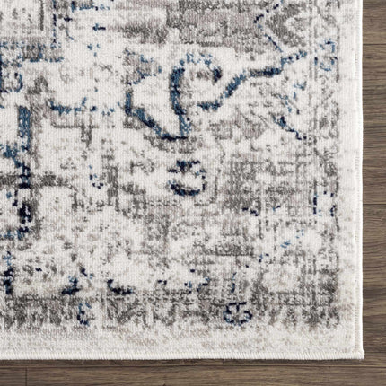 Hauteloom Buenaventura Cream & Navy Area Rug Rugs TriadCommerceInc