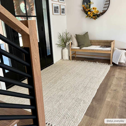 Senneterre Bleached Jute Rug Rugs TriadCommerceInc