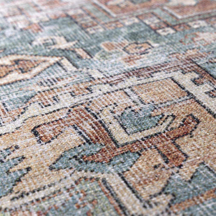 Green Nisa Tumble Dry Washable Rug Rugs TriadCommerceInc
