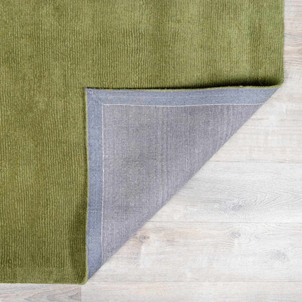 Brockton Solid Wool Sage Green Area Rug Rugs TriadCommerceInc