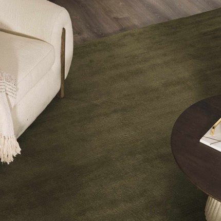 Brockton Solid Wool Sage Green Area Rug Rugs TriadCommerceInc
