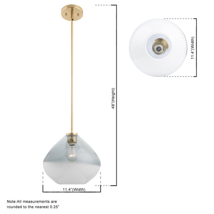 Pheobe 1-Light Modern Handblown Glass Pendant Light Home Decor > Lighting > Ceiling Lights > Pendant Lights TriadCommerceInc