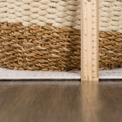 Azzan Cream & Charcoal Area Rug - Clearance Rugs TriadCommerceInc