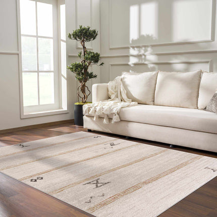 Deja Cream & Gold Area Rug - Clearance Rugs TriadCommerceInc