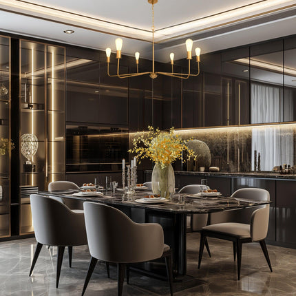 Radiant 6-Light Industrial Traditional Dimmable Chandelier Home Decor > Lighting > Ceiling Lights > Chandelier TriadCommerceInc