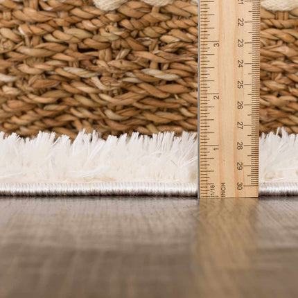 Hija Cream High-Low Area Rug Rugs TriadCommerceInc