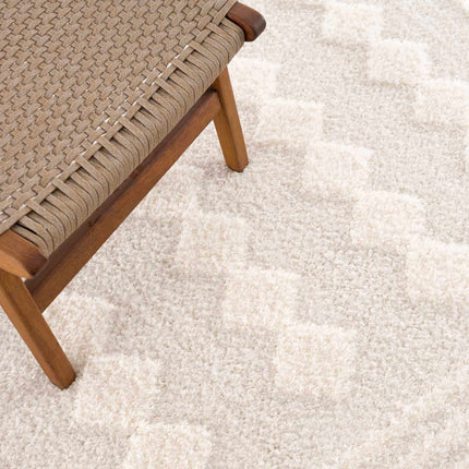 Hija Cream High-Low Area Rug Rugs TriadCommerceInc