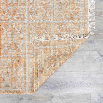 Rice Handcrafted Fringed Jute Carpet Rugs TriadCommerceInc