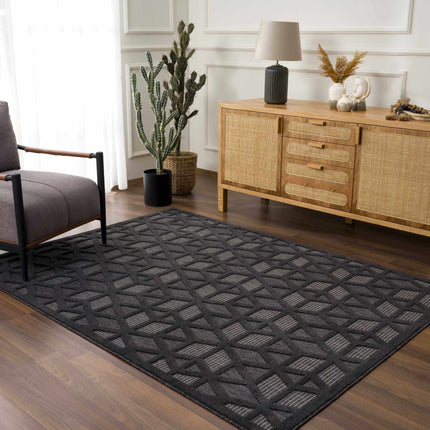 Nuri Black Outdoor Rug Rugs TriadCommerceInc