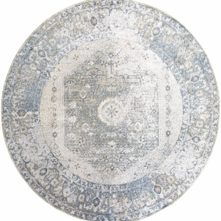 Gael Blue Flat Pile Washable Rug Rugs TriadCommerceInc