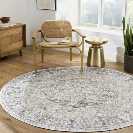 Rudo Blue Flat Pile Washable Rug