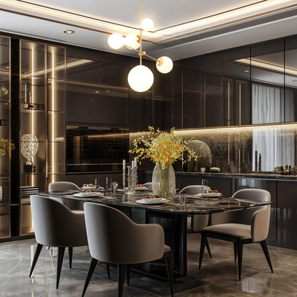 Spark Modern Gold 5 Light Dimmable Chandelier Design Home Decor > Lighting > Ceiling Lights > Chandelier TriadCommerceInc