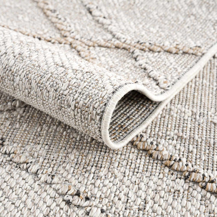 Baqer Bone & Tan Textured Performance Rug - Clearance Rugs TriadCommerceInc
