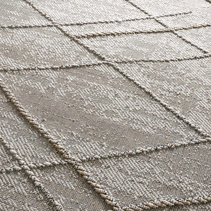 Baqer Bone & Tan Textured Performance Rug - Clearance Rugs TriadCommerceInc