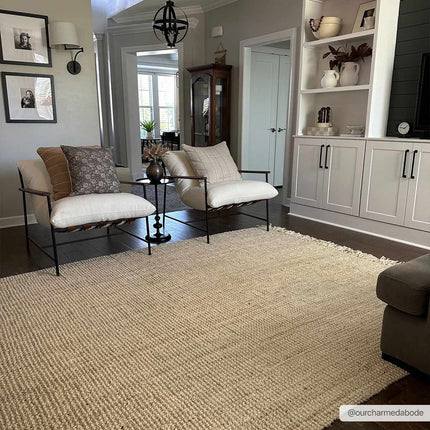 Senneterre Bleached Jute Rug Rugs TriadCommerceInc
