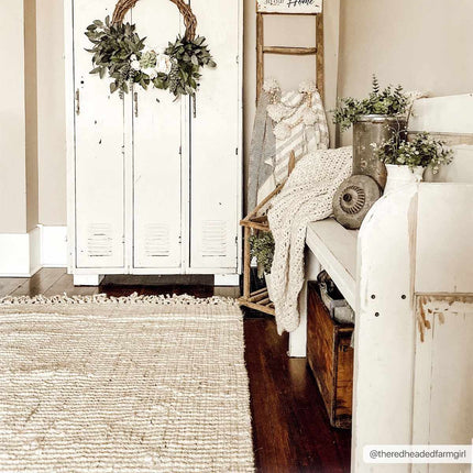 Senneterre Bleached Jute Rug Rugs TriadCommerceInc 4' x 6' Rectangle