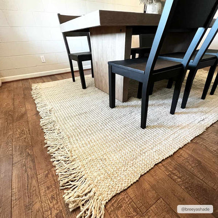Senneterre Bleached Jute Rug Rugs TriadCommerceInc