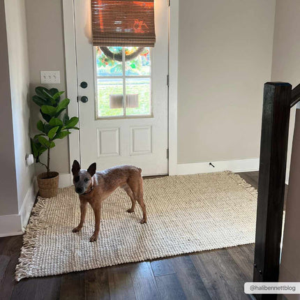 Senneterre Bleached Jute Rug Rugs TriadCommerceInc