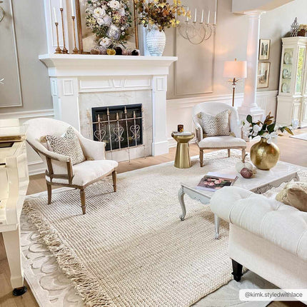 Senneterre Bleached Jute Rug Rugs TriadCommerceInc