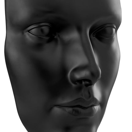 Sumerian Feminine Face // Matte Black Wall Decor TriadCommerceInc