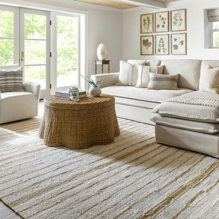 Tivon Broken-Striped Jute Rug Rugs TriadCommerceInc