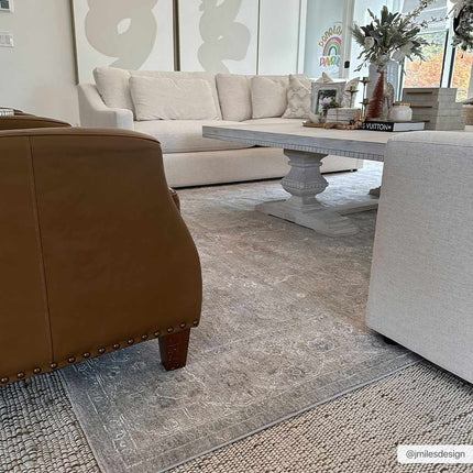 Tahmoor Gray Statement Rug - Clearance Rugs TriadCommerceInc
