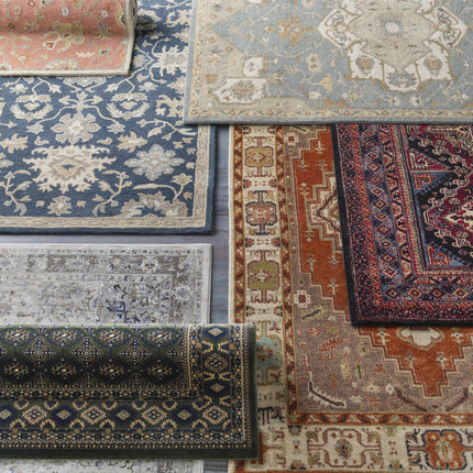 Logville Hand Tufted Rust 1119 Wool Rug Rugs TriadCommerceInc