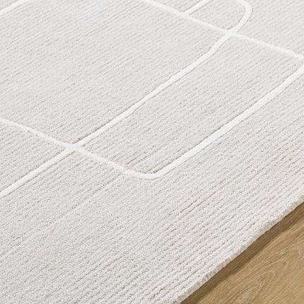 Vatsa Gray Abstract Area Rug Rugs TriadCommerceInc