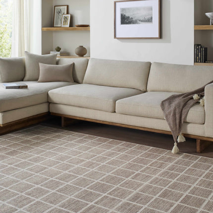 Anicet Checkered Washable Wool Area Rug Rugs TriadCommerceInc
