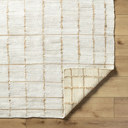 Zared Checkered Jute Area Rug Rugs TriadCommerceInc