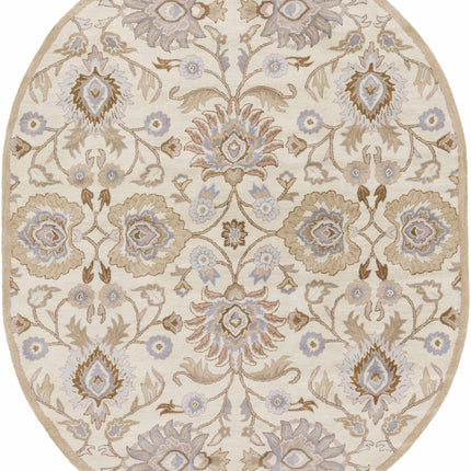 Conesus Hand Tufted Ivory 1109 Wool Rug Rugs TriadCommerceInc 8' x 10' Oval