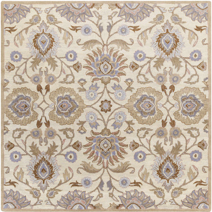 Conesus Hand Tufted Ivory 1109 Wool Rug Rugs TriadCommerceInc 8' Square
