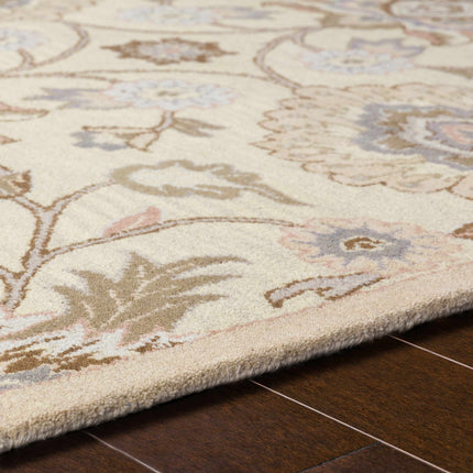 Conesus Hand Tufted Ivory 1109 Wool Rug Rugs TriadCommerceInc