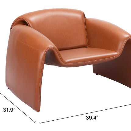 Horten Accent Chair Brown Chairs TriadCommerceInc